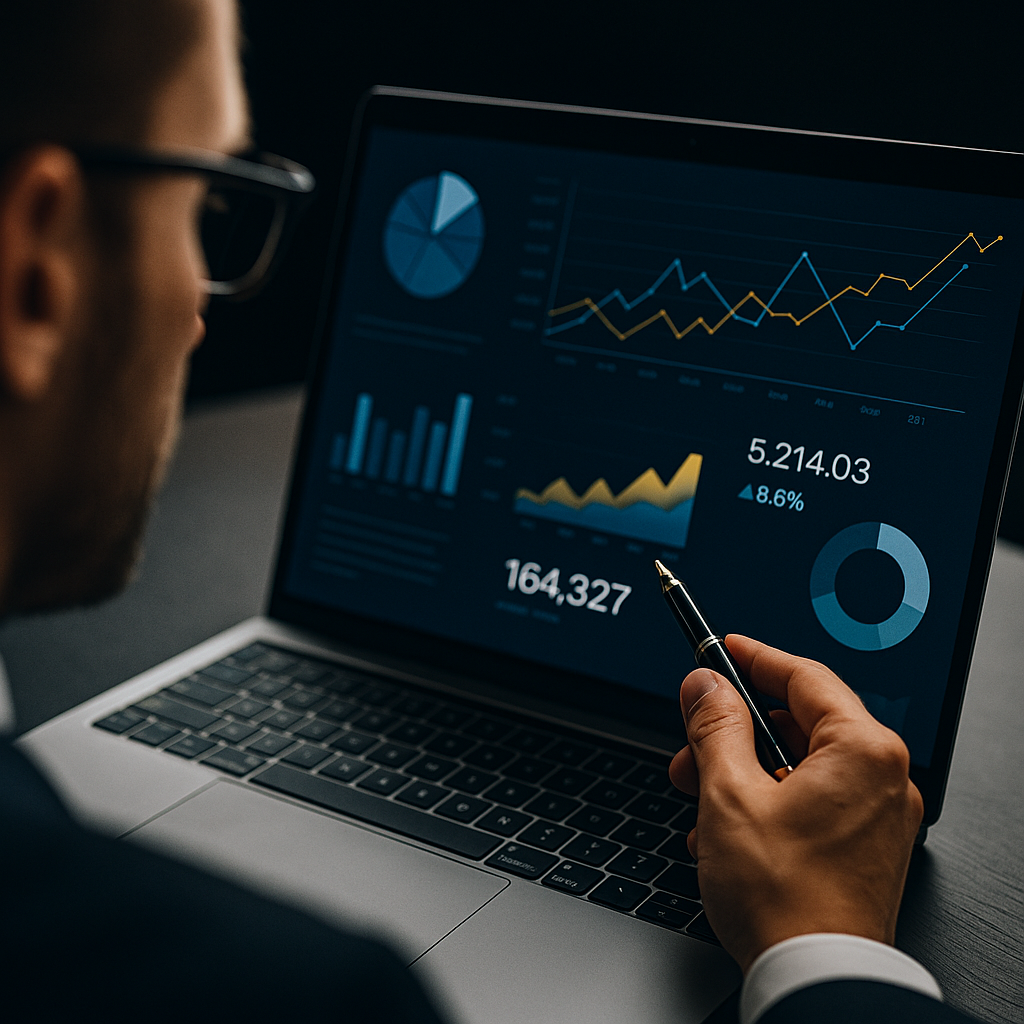 Elmiron Digital Precision & Strategic Workforce Automation Digital recruitment specialist analyzing industrial data and AI-driven workforce automation – Elmiron Slovakia