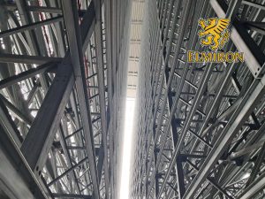 Industrial steel structure interior with structural beams for large-scale industrial facilities – Elmiron