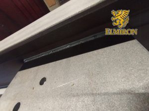 Industrial steel welding detail on structural metal component – Elmiron