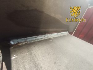 Industrial steel welding detail on structural beam – Elmiron