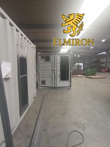 Industrial facility exterior with steel construction and welding work – Elmiron