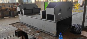 Precision welding services for structural steel used in industrial construction.