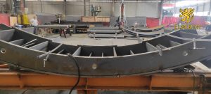 Fabrication of steel structures for industrial use
