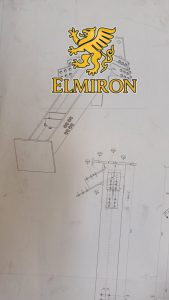 Steel structure with overhead crane for industrial use