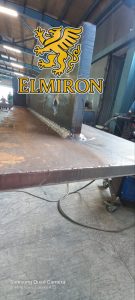 Bridge crane installation in industrial facility