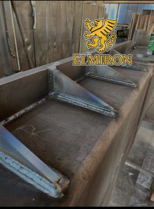 Steel structure prepared for crane installation