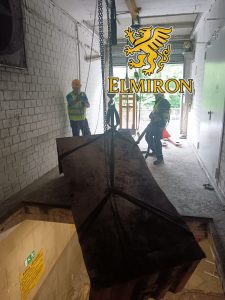 On-site steel structure erection