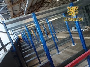 High-quality steel hall construction for industrial facilities, warehouses, and production plants.