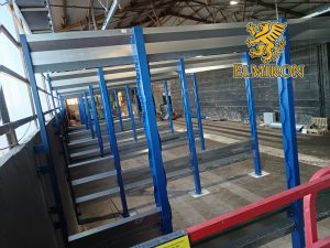 Prefabricated steel hall construction