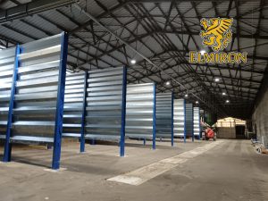 Steel hall assembly for manufacturing facilities