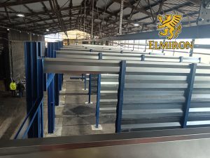 Large-scale steel hall construction project