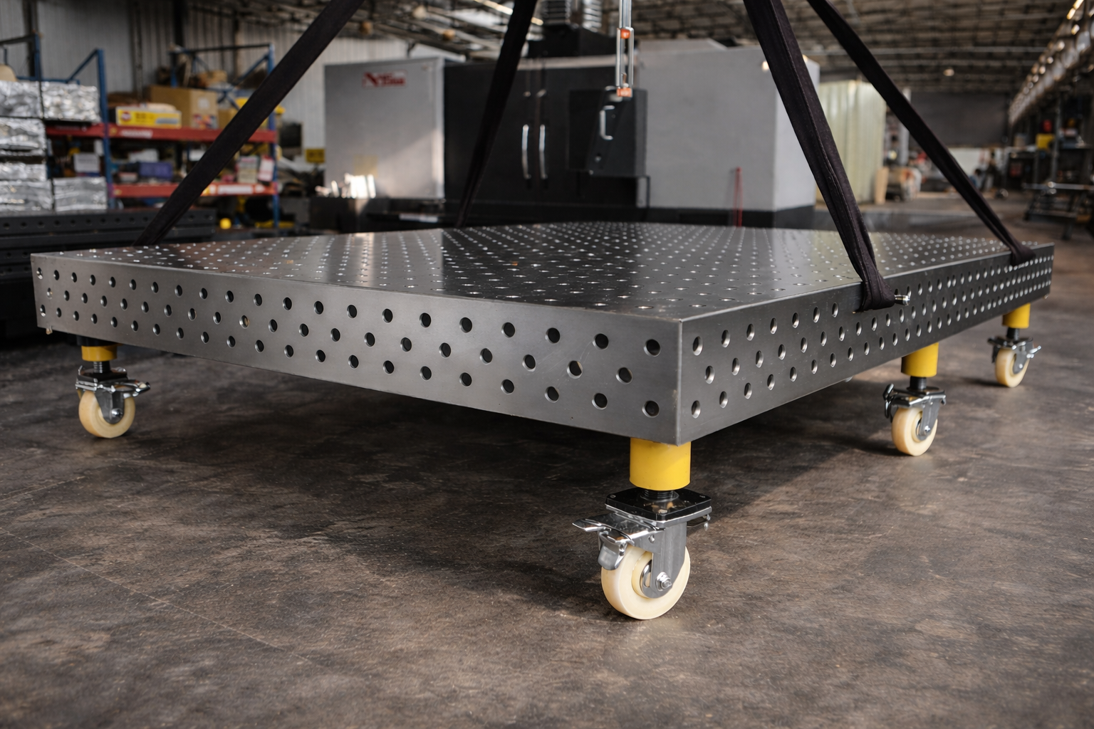 Elmiron D28 modular 3D welding tables for industrial production